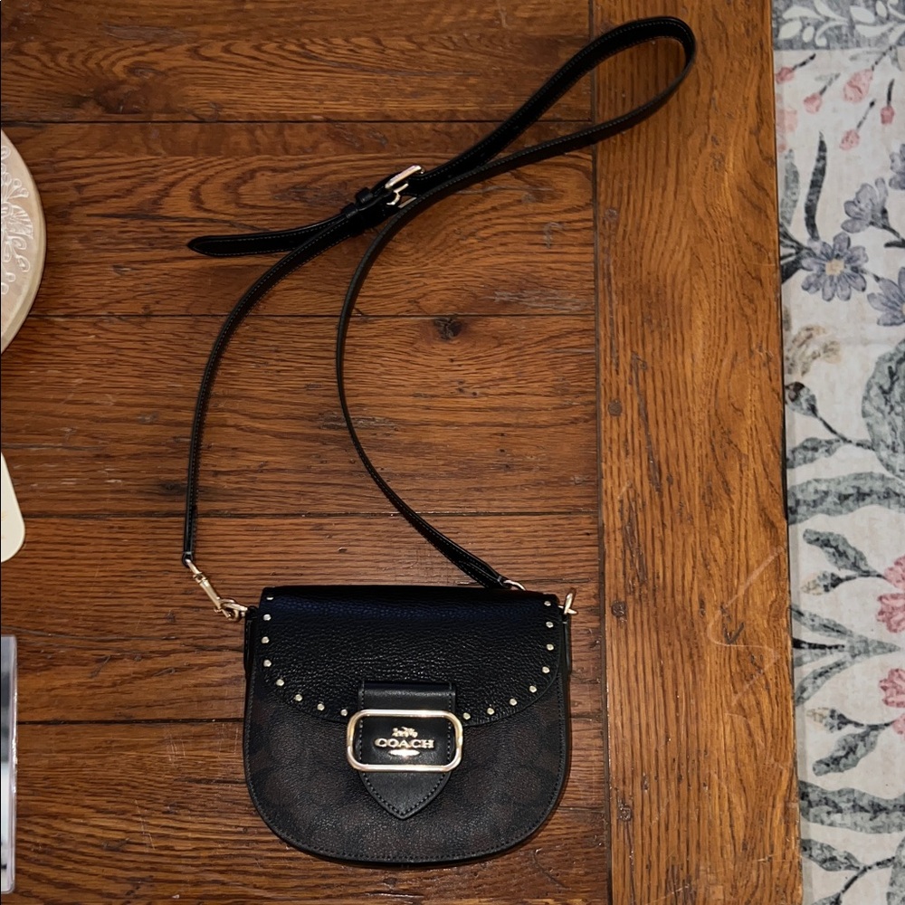 Coach Black and Brown Crossbody Bag